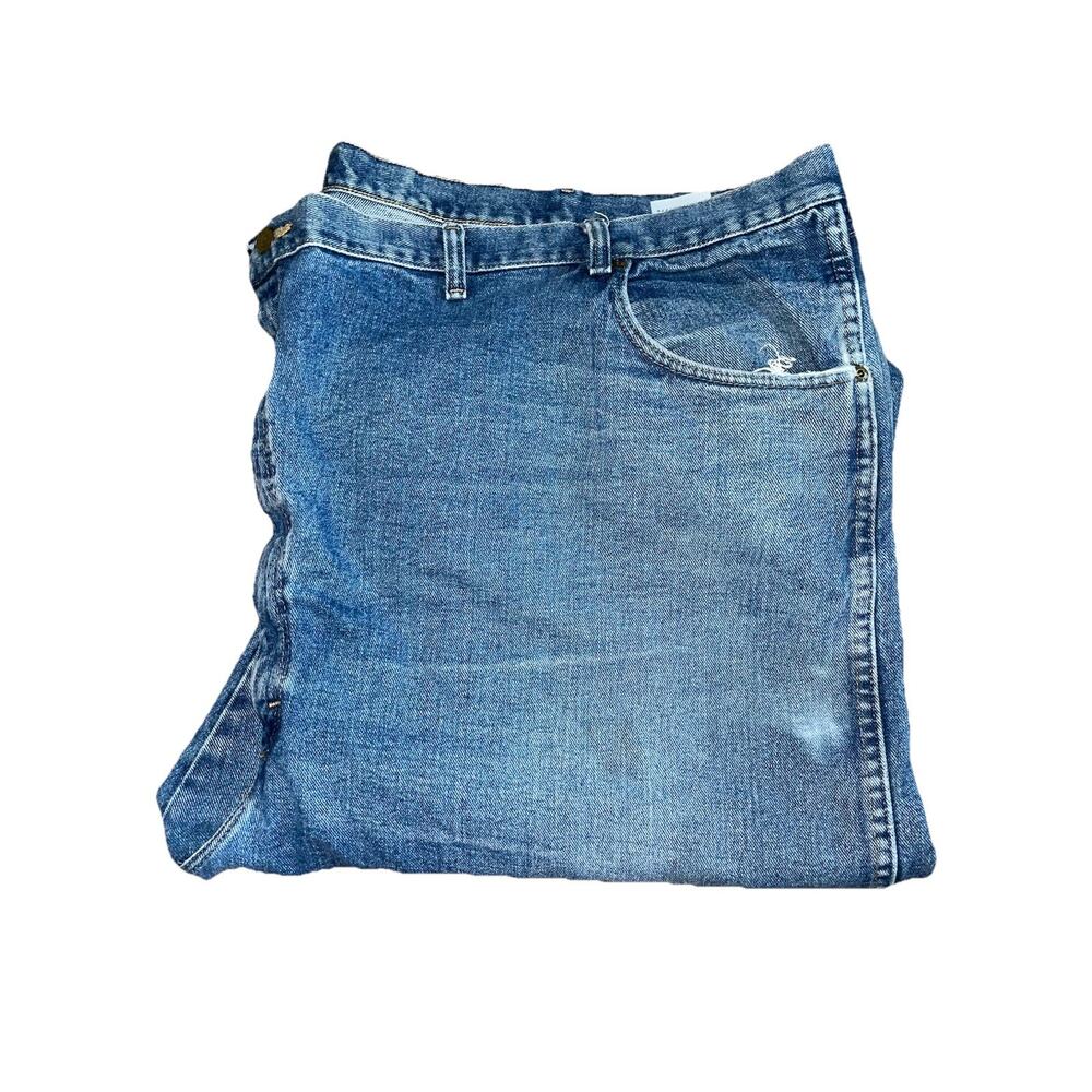 Wrangler Rugged Wear Men's 60x28 Blue Jeans Big & Tall Distressed Workwear 60